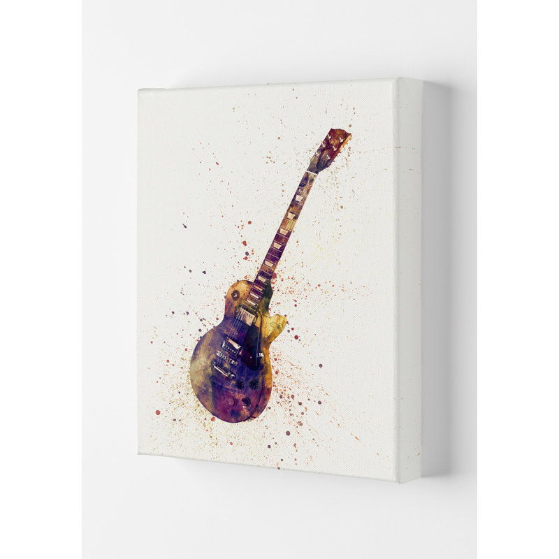Electric Guitar II by Michael Tompsett - 1 Piece Wall Art, 29.7cm H x 21cm W x 4cm D, Wrapped Canvas