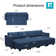 Devkran 116.6'' Large Modular Variable Sectional Upholstered Sleeper Couch Storage Sofa Bed-9 Piece