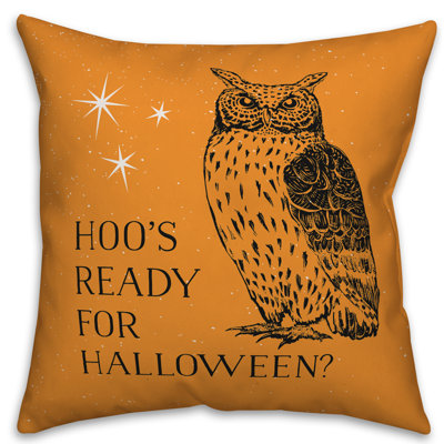  Coussin Hoo's Ready for Halloween