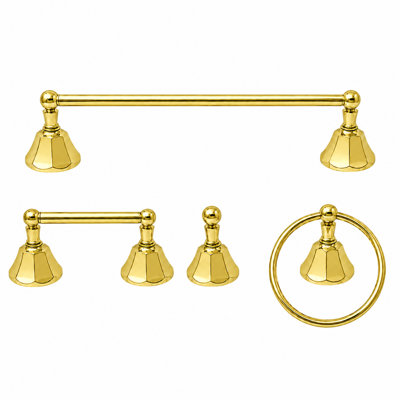 Ensemble de quincaillerie d'accessoires de salle de bain 4 pièces Mississippi P4BMIS18