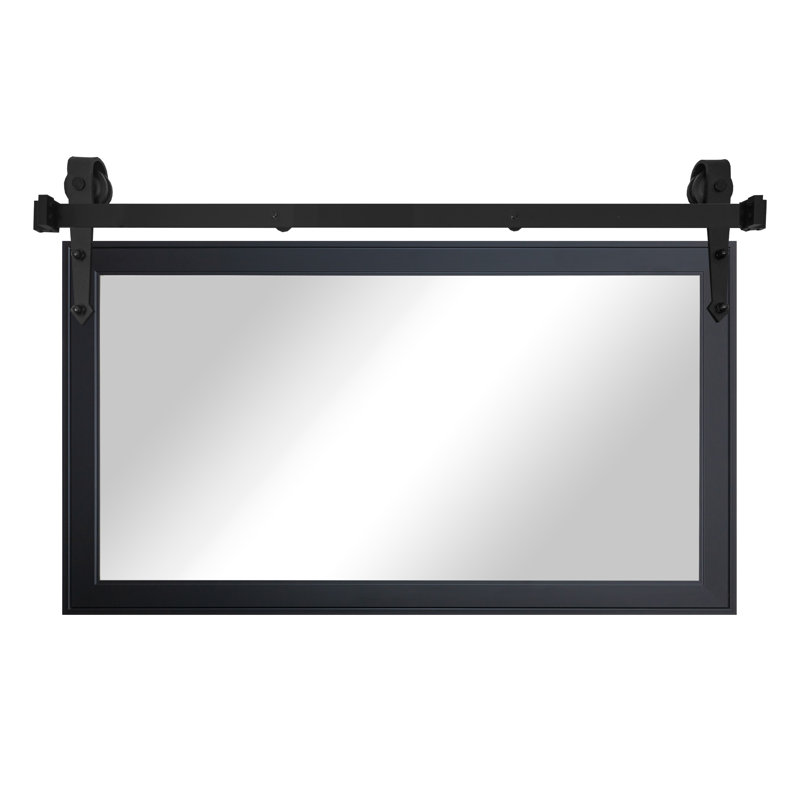 Conner Rea Flat Wall Mirror, 20" x 33", Gallery Black
