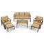 Ensemble de mobilier d'extérieur 6 pièces 6 pièces-289967079