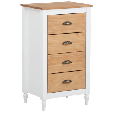 Geno Solid Wood 34cm W 4 - Drawer Chest of Drawers