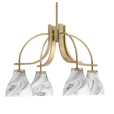Lustre encastré avec lumière onyx Cavella