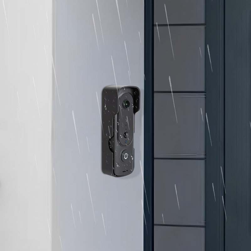 Wireless Push Button Doorbell, Black