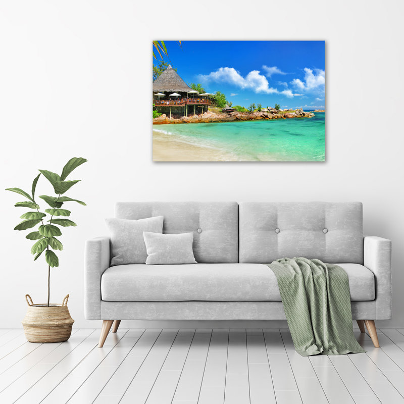 Seychelles Beach - Wrapped Canvas Print