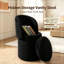 Fauteuil demi-tonneau avec rangement à plateau rabattable-409842349