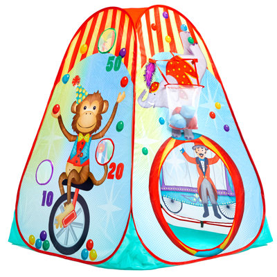Tente de jeu escamotable en polyester 36 po x 36 po intérieur / extérieur avec sac de transport