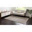 Tapis bleu marine / brun en jute / coton tissé à plat à la main Johnnesha-120895708