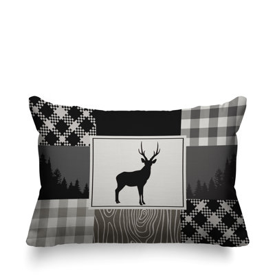 Range Trees Cabin Indoor/Outdoor Throw Pillow