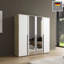 Hinged door wardrobe NAGata with modern handles with mirror-104250032-104828654