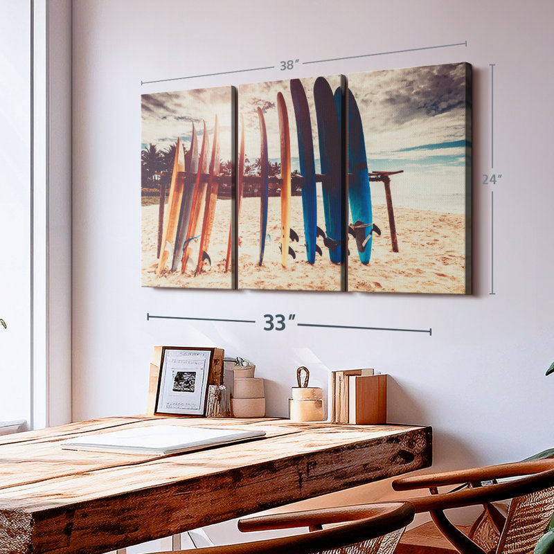 " Surfboard Stand " on, 24" H x 38" W x 1.25" D