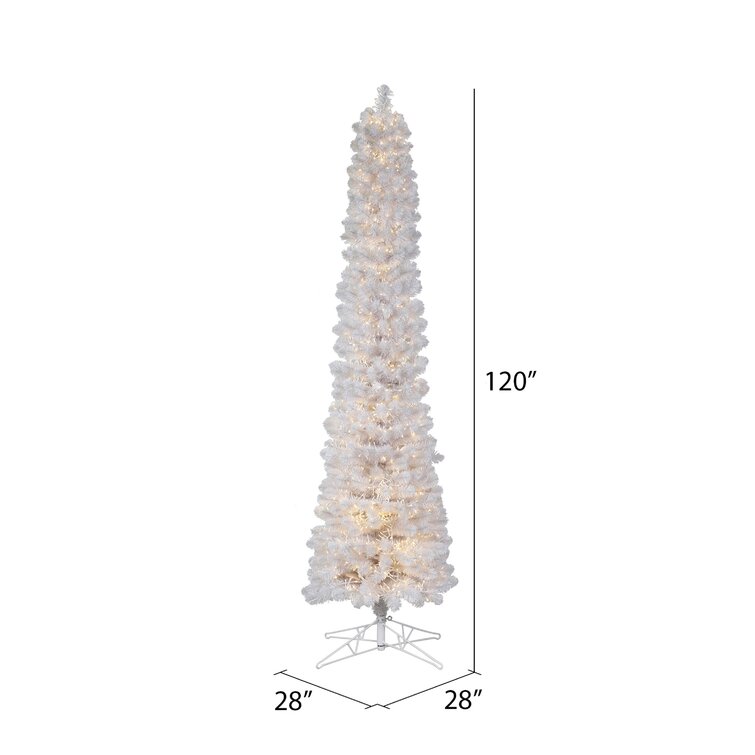 Vickerman 120'' Lighted Pine Christmas Tree 