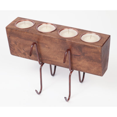 Candélabre en bois