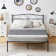 Metal Bed Frame with Headboard Heavy Duty Strong Steel Slat Support Platform Twin Full Queen Size Bed No Box Spring Needed