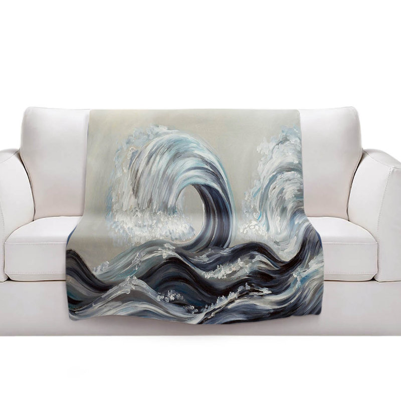 Couverture ondulée douce Sherpa Wave, l 51 po x L 60 po