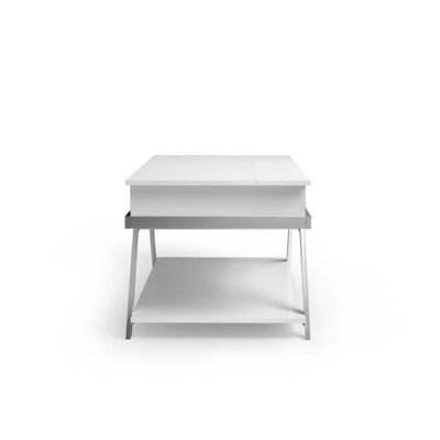 Contemporary Style 1Pc Coffee Table Lift Top Design High Gloss Frame Living Room Furniture