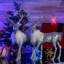 Renne de Noël argenté scintillant-687998998