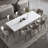 Gheorghi 62.9" to 94.4" Extendable Dining Tables for 6 to 10 - Rectangle White Dining Table