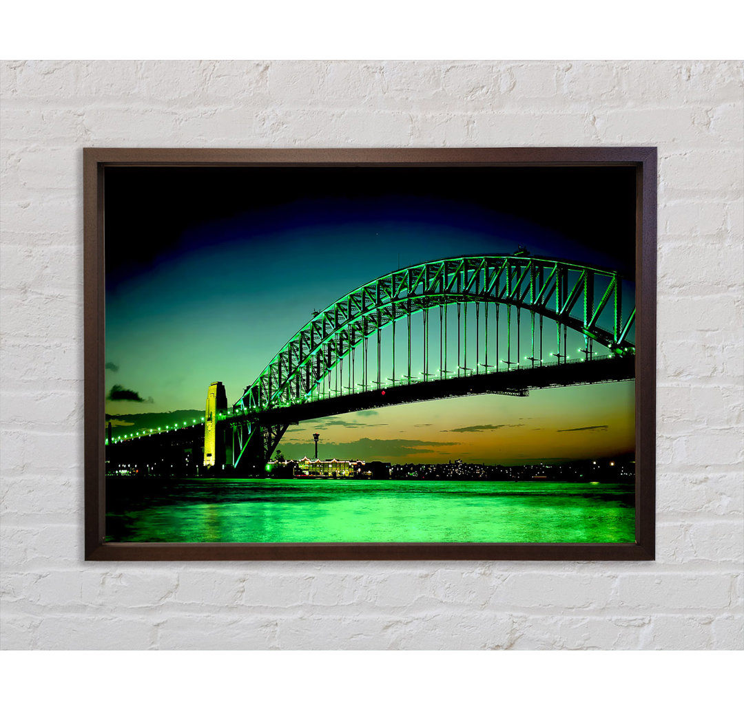 Sydney Harbour Bridge Grüner Guss - Druck