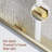 Bathtub Sliding Door 55"-60"W x 56"H Tempered Rain Glass with Explosion-Proof Film Stainless Steel Brushed Gold-117002332