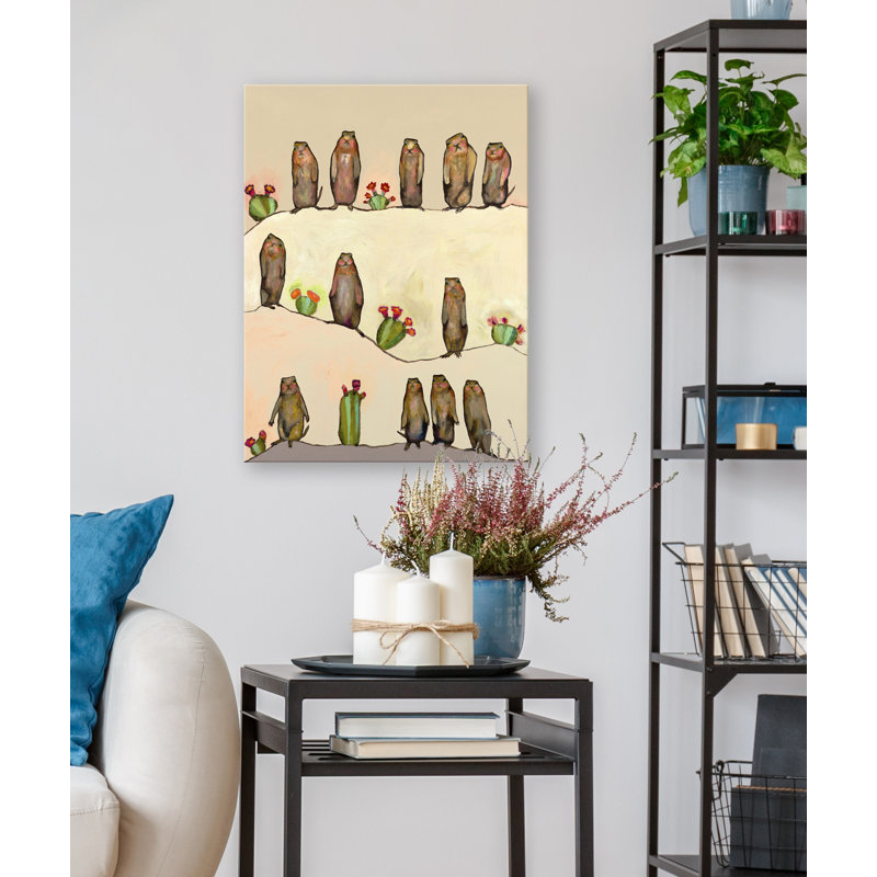 «Prairie Dogs», reproduction sur toile tendue, H 20 po x l 16 po