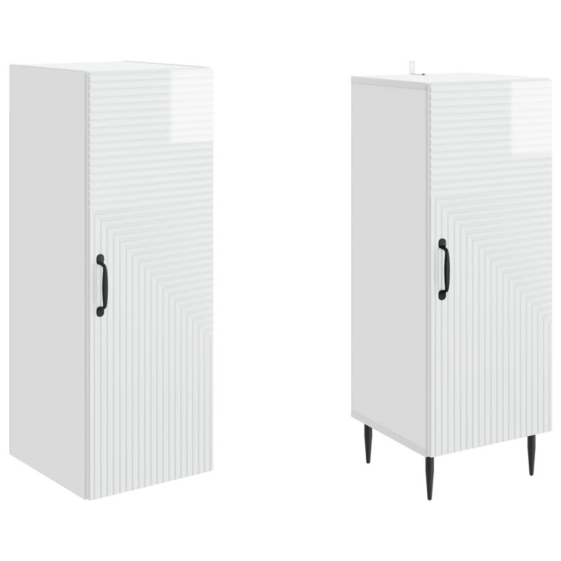 Storage Cabinet, High Gloss White