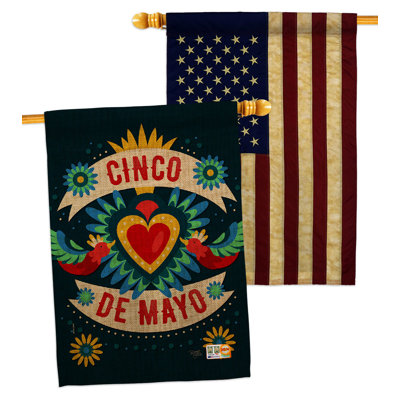 Drapeau de maison Cambaya Cinco De Mayo