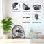 Ventilateur mural industriel noir à 3 vitesses