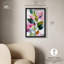 «Vibrant Leaves III Shadowbox Print», art mural palmier rose par Art Remedy, cadre noir, 17 x 25-587470134-587470133