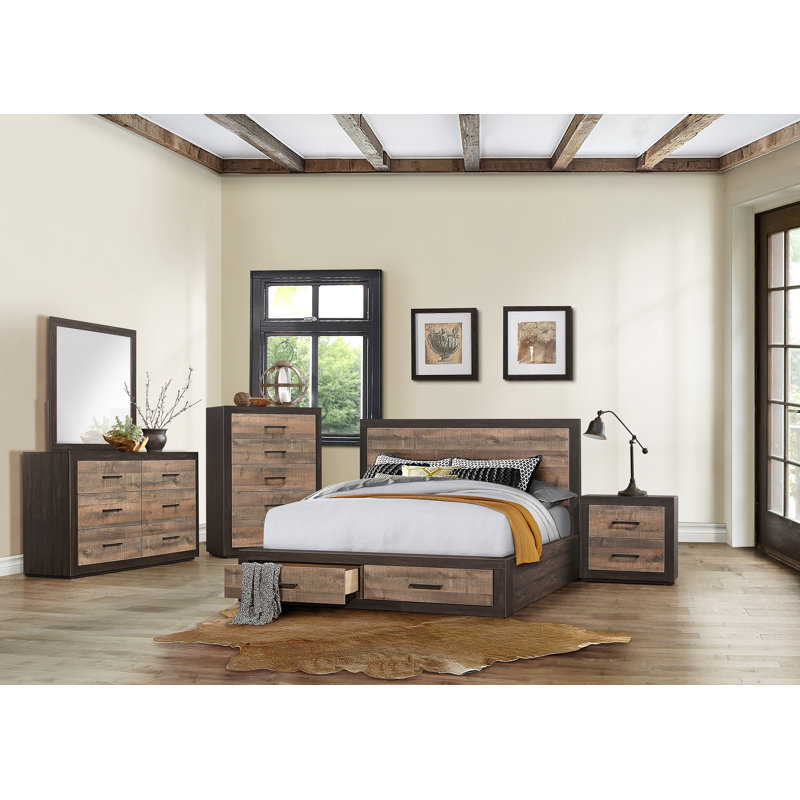 Commode double 6 tiroirs avec miroir Karelin