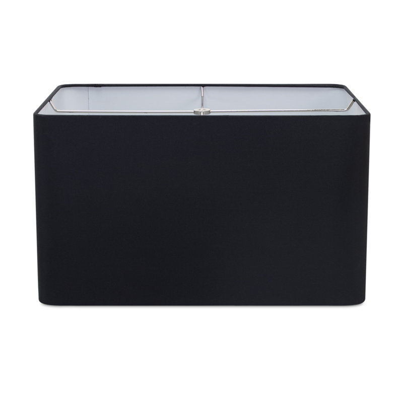 18x12x10.5 Rectangle Shade White/White Lining, Black