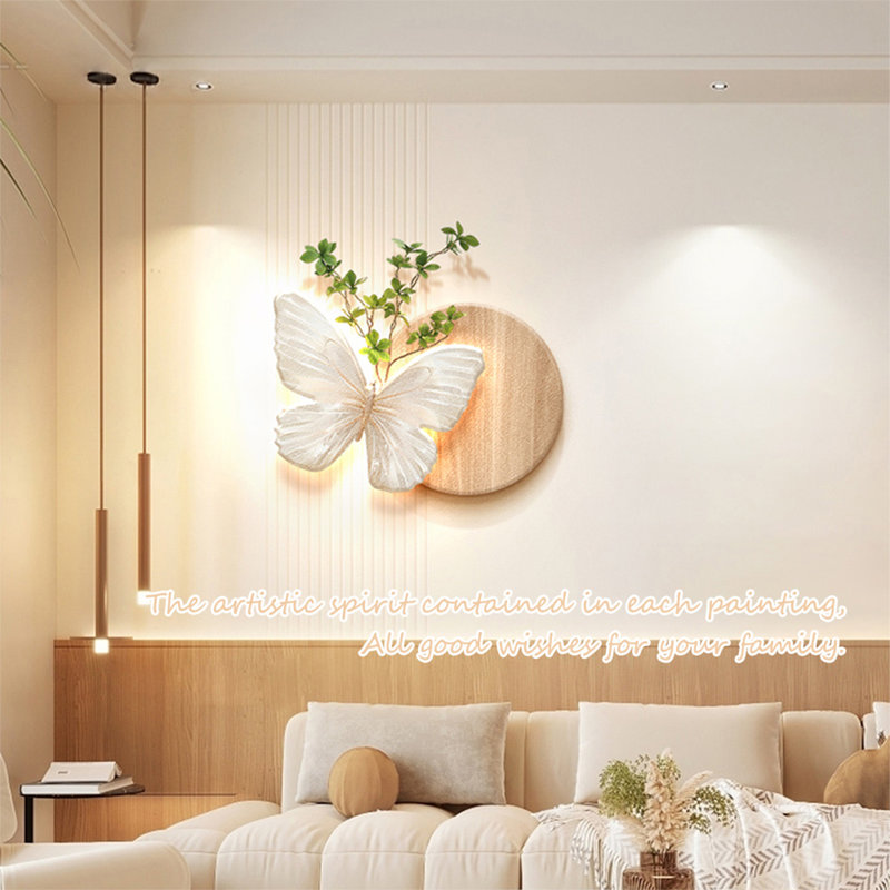 Art mural rond moderne en grès pour le salon, la chambre à coucher, la cuisine et la salle à manger, Beige