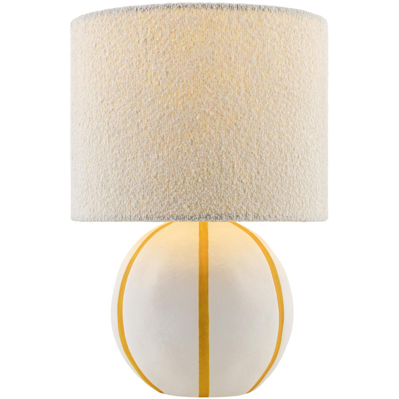Kowal Kinki Table Lamp, Cream/Yellow