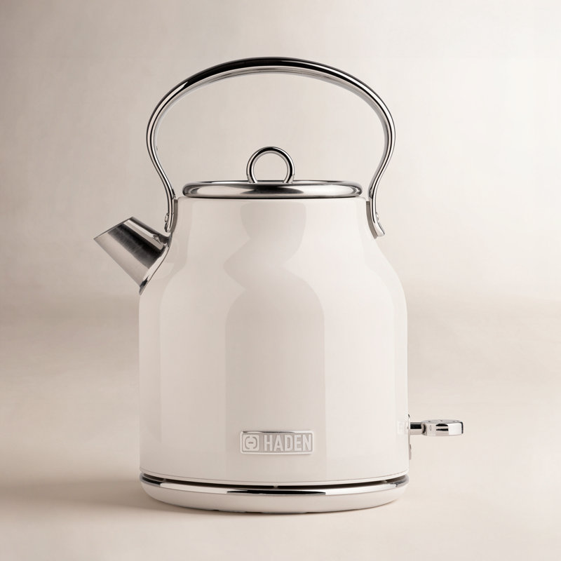 Bouilloire en acier inoxydable 1,7 L HADEN Heritage, Blanc