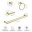 Ensemble de quincaillerie de salle de bain, accessoires de salle de bain, acier inoxydable, fixation murale, 10 pièces-106411954