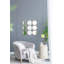 Miroir décoratif contemporain de 27,2 po de style minimaliste pour la chambre à coucher, la salle de séjour et le vestibule