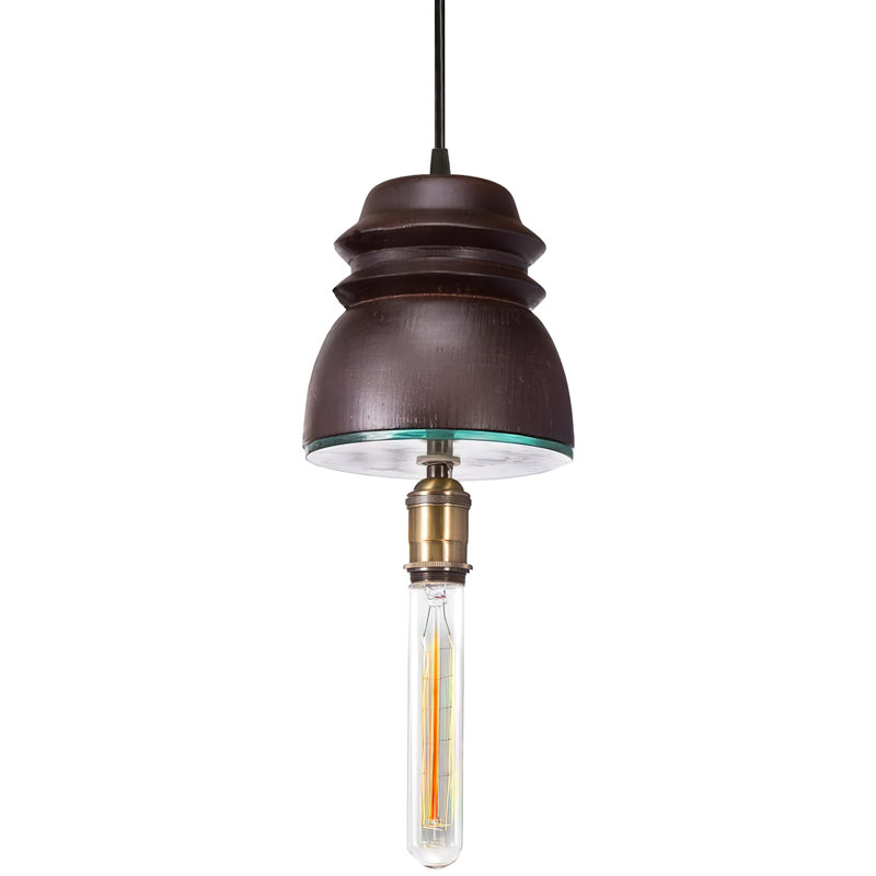 Luminaire suspendu à 1 lumière Atlas, rouille