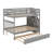 Full Over Full Bunk Bed With Trundle-1409825416