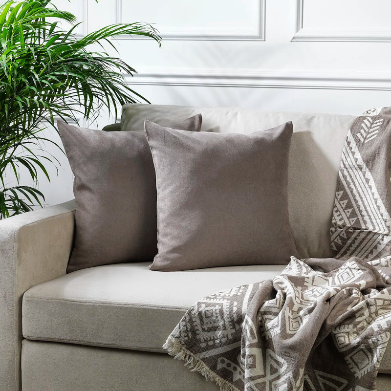 Housses de coussin décoratif, H 18 po x l 18 po, Pierre