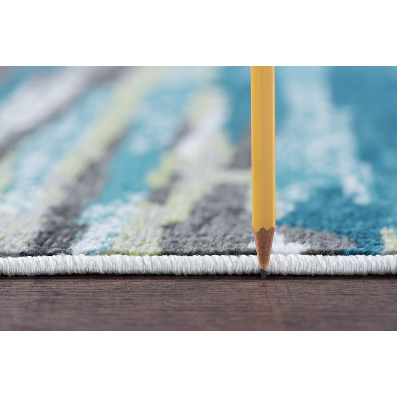 Tapis bleu camouflage, Tapis de couloir 2 pi 3 po x 11 pi