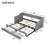 Soft padded sofa bed with 2 drawers-117567747