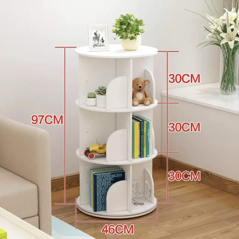 Toytexx Inc 3-Tier 360° Rotating Stackable Shelves Organizer With Multi-Layer Design For Space-Saving Storage
