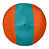 Orange / turquoise