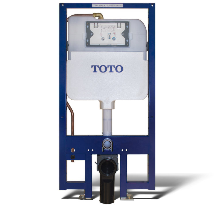Toto® Duofit® In-Wall Dual Flush 1.28 And 0.8 Gpf Tank System, Copper Supply Line - Wt173m