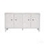 Buffet décoratif 4 portes, pour la salle à manger - blanc délavé Accent