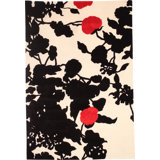 Tuleh - 'Fiore Rosso' Rug 6' X 9'