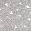 3 pièces d'art mural en métal avec une plume texturée - teinte grise, 20 po, 17,25 po, 14,25 po, suspendu à l'intérieur