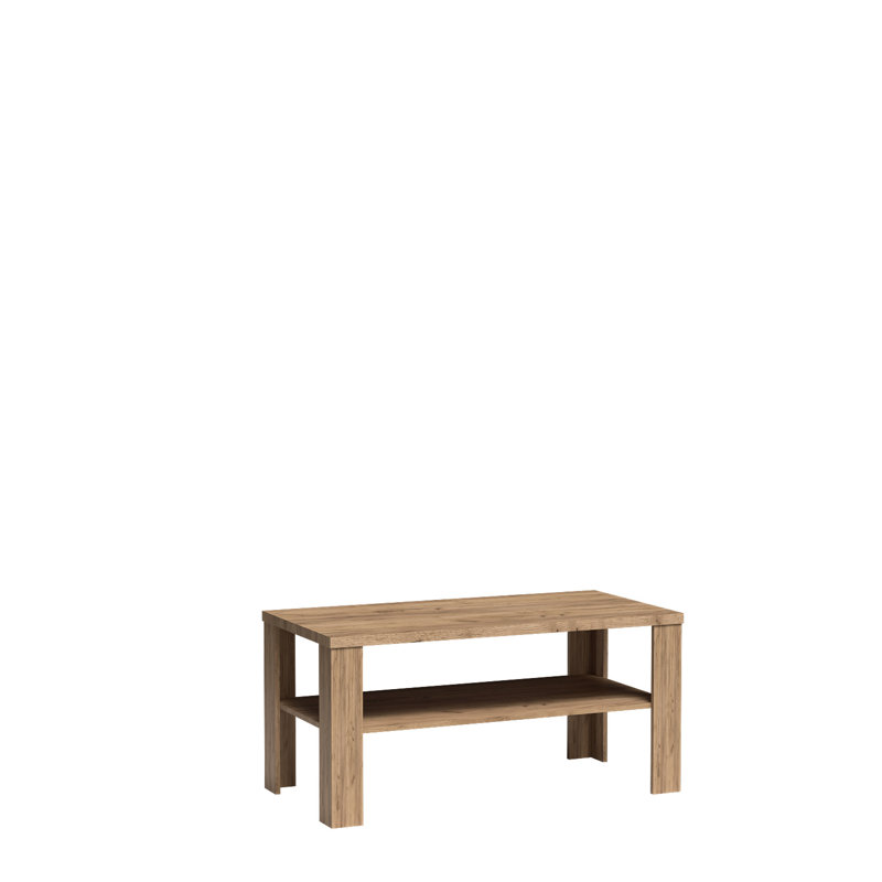 Four Leg Coffee Table with Storage, 59cm H x 120cm L x 60cm W
