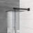 Dual Shower Head - 12 Inch Wall Mounted Square Shower System with Rough-in Valve, Matte black